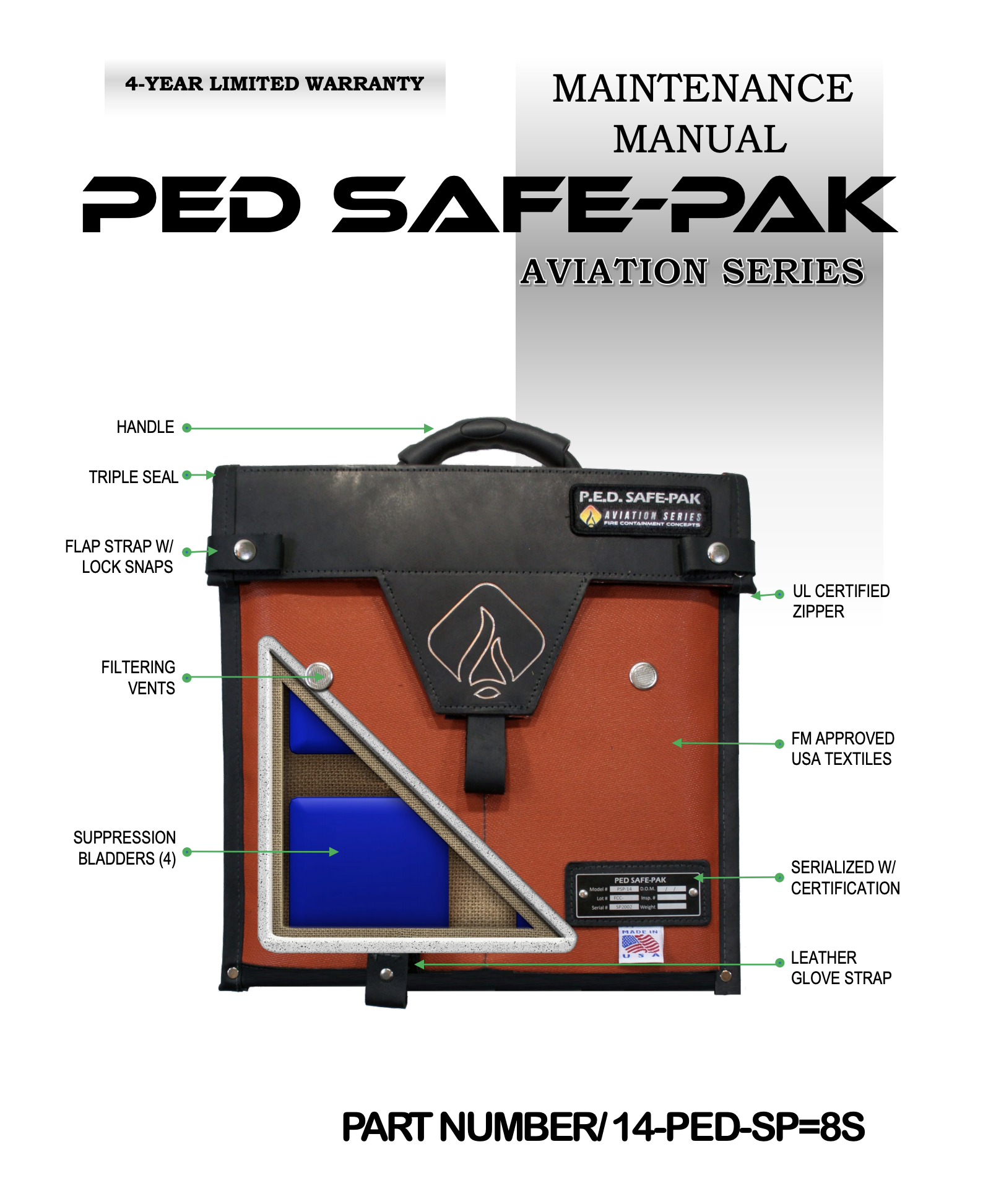 NEW! 14″ PED SAFEPAK Fire Containment Concepts